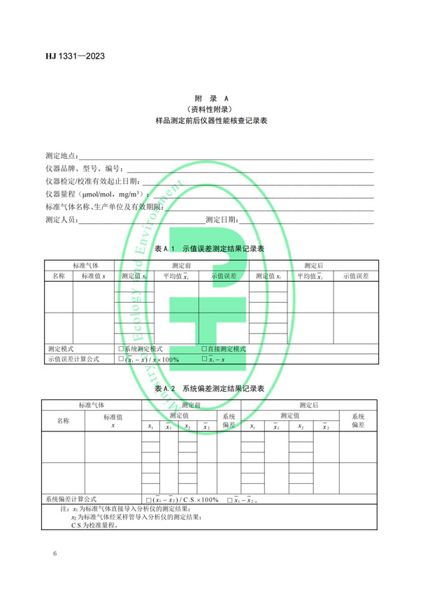 HJ 1331-2023《固定污染源廢氣總烴、甲烷和非甲烷總烴的測(cè)定便攜式催化氧化-氫火焰離子化檢測(cè)器法》-8